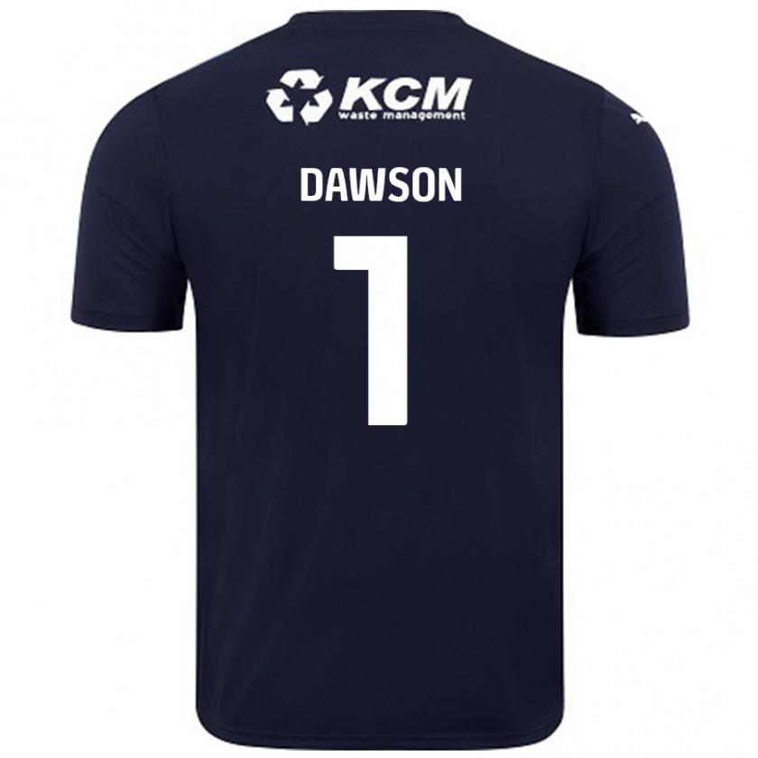 Kandiny Mujer Camiseta Cameron Dawson #1 Azul Marino 2ª Equipación 2024/25 La Camisa