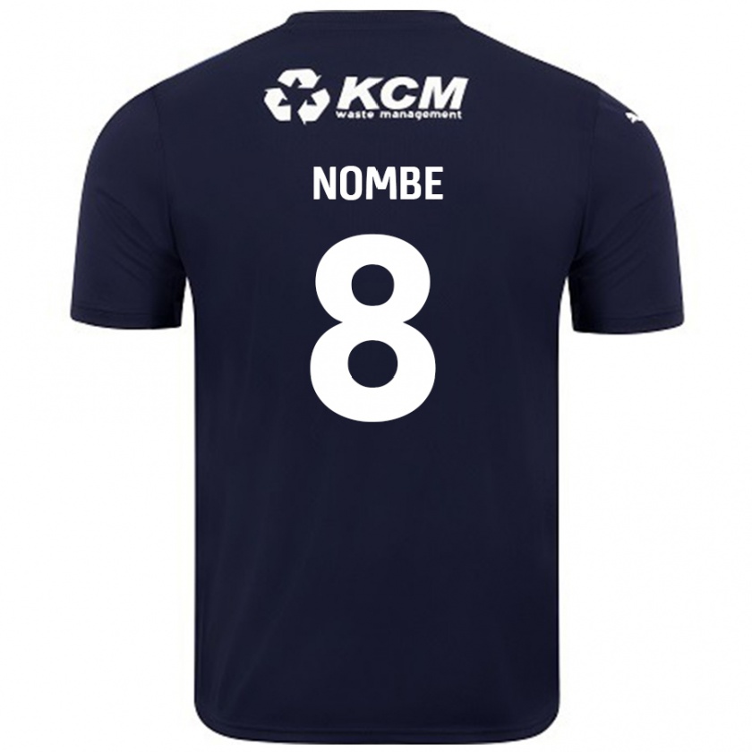 KandinyレディースSam Nombe#8ネイビーブルーアウェイシャツ2024/25ジャージーユニフォーム