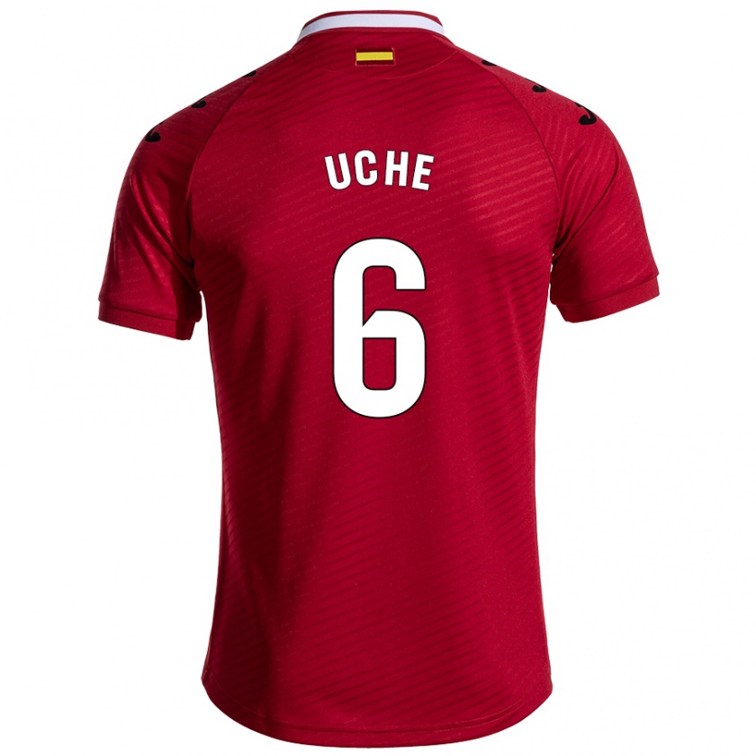 Kandiny Dames Chrisantus Uche #6 Donkerrood Uitshirt Uittenue 2024/25 T-Shirt België