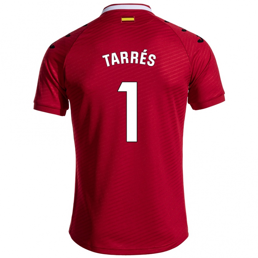 Kandiny Mujer Camiseta Lluis Tarrés #1 Rojo Oscuro 2ª Equipación 2024/25 La Camisa