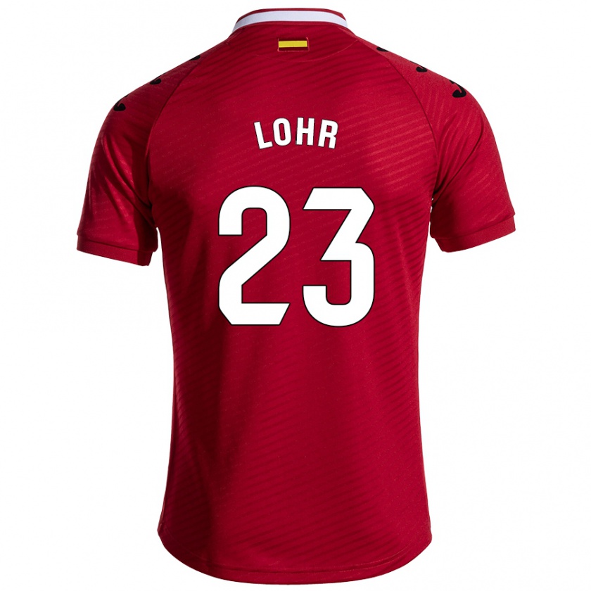 Kandiny Donna Maglia Luca Lohr #23 Rosso Scuro Kit Gara Away 2024/25 Maglietta