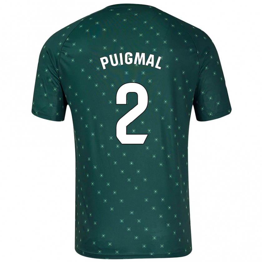 Kandiny Mujer Camiseta Arnau Puigmal #2 Verde Oscuro 2ª Equipación 2024/25 La Camisa