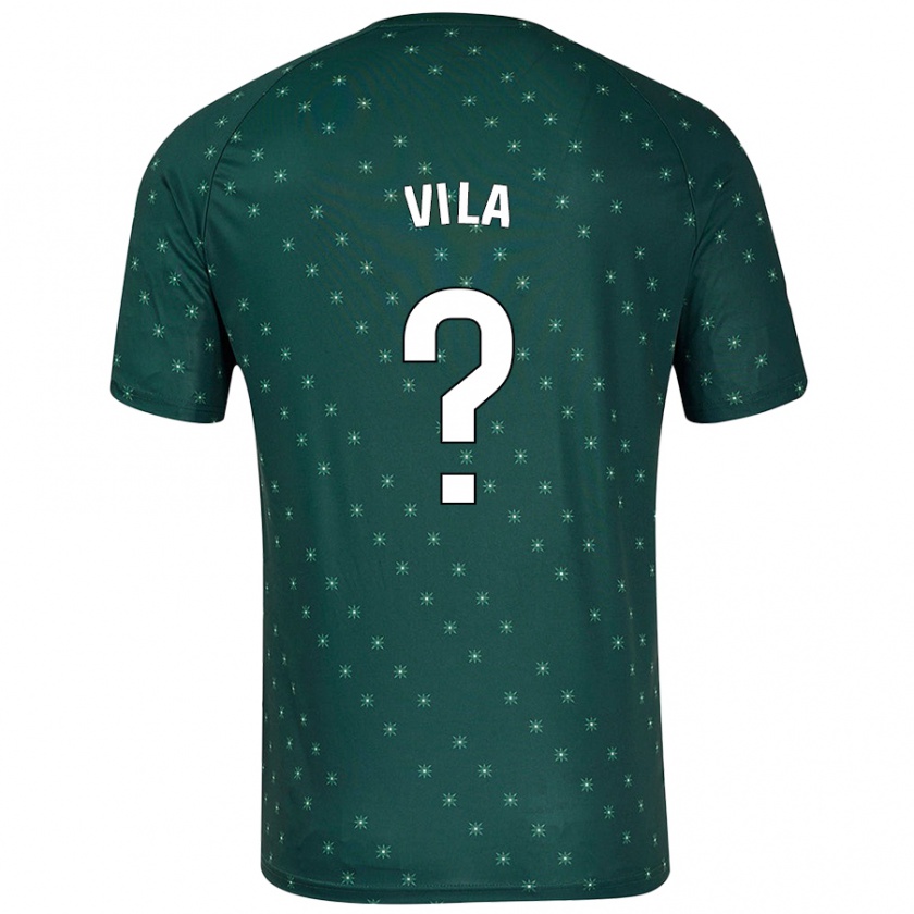 Kandiny Donna Maglia Nacho Vila #0 Verde Scuro Kit Gara Away 2024/25 Maglietta