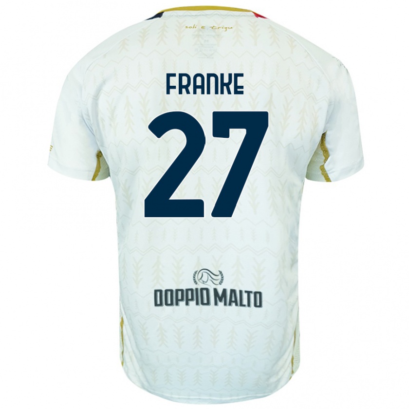 Kandiny Donna Maglia Antoni Franke #27 Bianco Kit Gara Away 2024/25 Maglietta