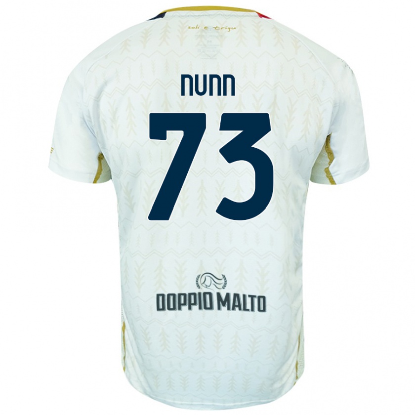 Kandiny Donna Maglia Jack Nunn #73 Bianco Kit Gara Away 2024/25 Maglietta