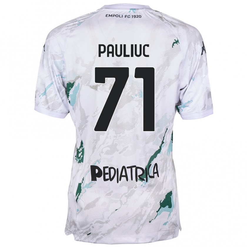 Kandiny Mujer Camiseta Nicolò Pauliuc #71 Gris 2ª Equipación 2024/25 La Camisa