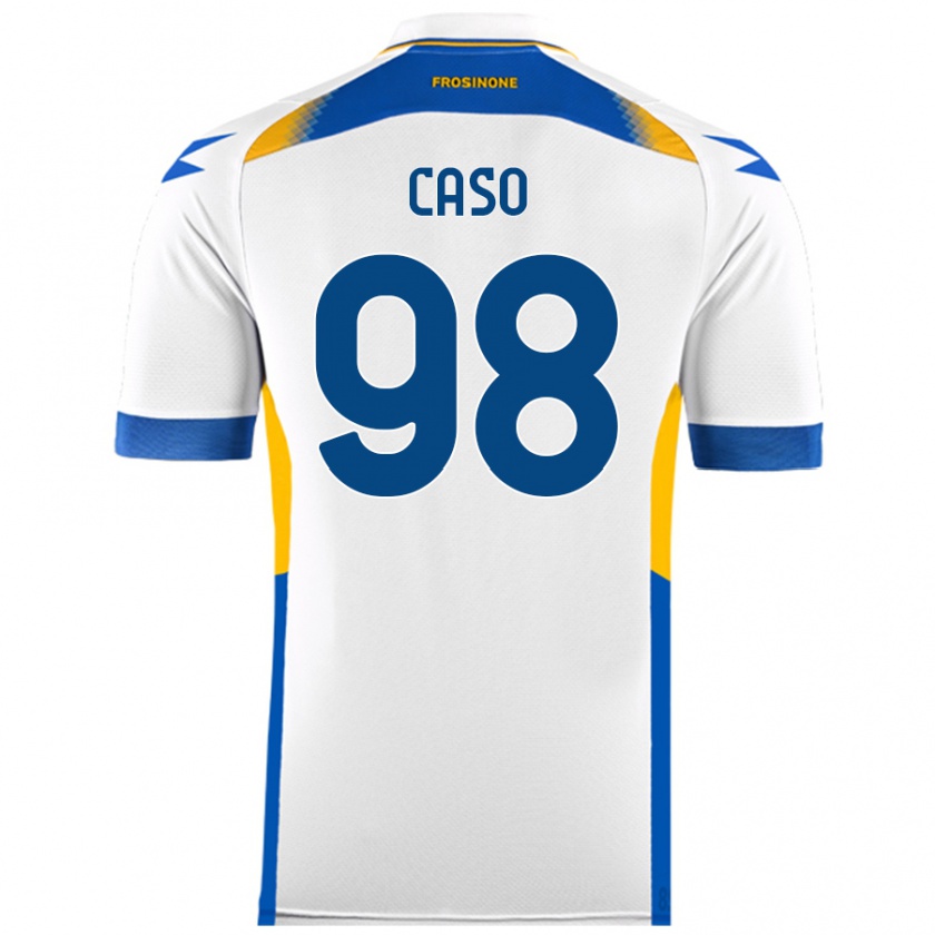 Kandiny Donna Maglia Giuseppe Caso #98 Bianco Kit Gara Away 2024/25 Maglietta