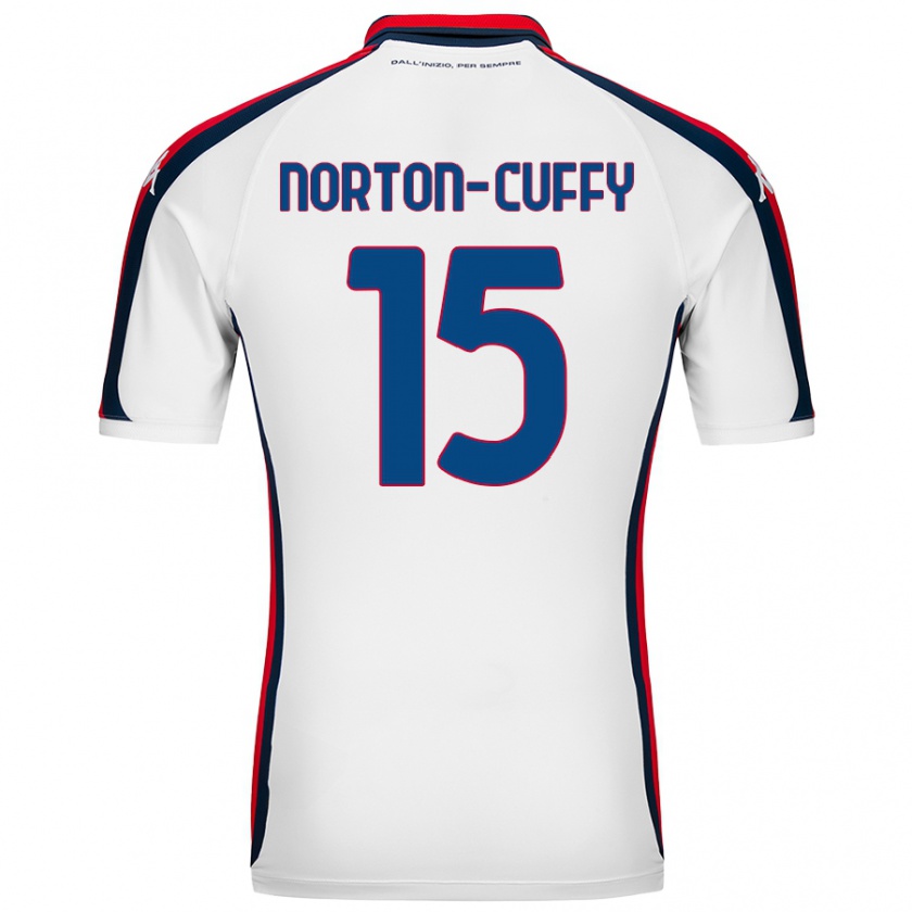 Kandiny Donna Maglia Brooke Norton-Cuffy #15 Bianco Kit Gara Away 2024/25 Maglietta