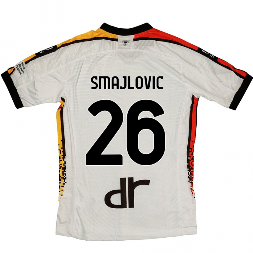 Kandiny Dames Zinedin Smajlovic #26 Wit Zwart Uitshirt Uittenue 2024/25 T-Shirt België