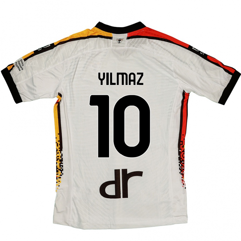 Kandiny Dames Enes Yilmaz #10 Wit Zwart Uitshirt Uittenue 2024/25 T-Shirt België