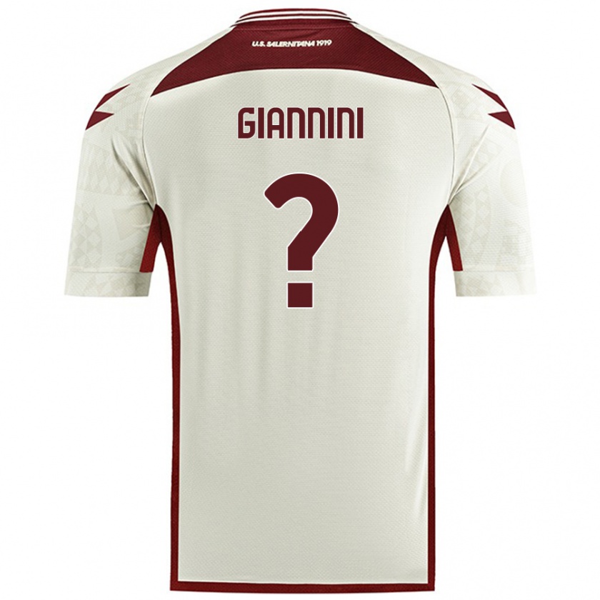 Kandiny Donna Maglia Emanuele Giannini #0 Colore Crema Kit Gara Away 2024/25 Maglietta