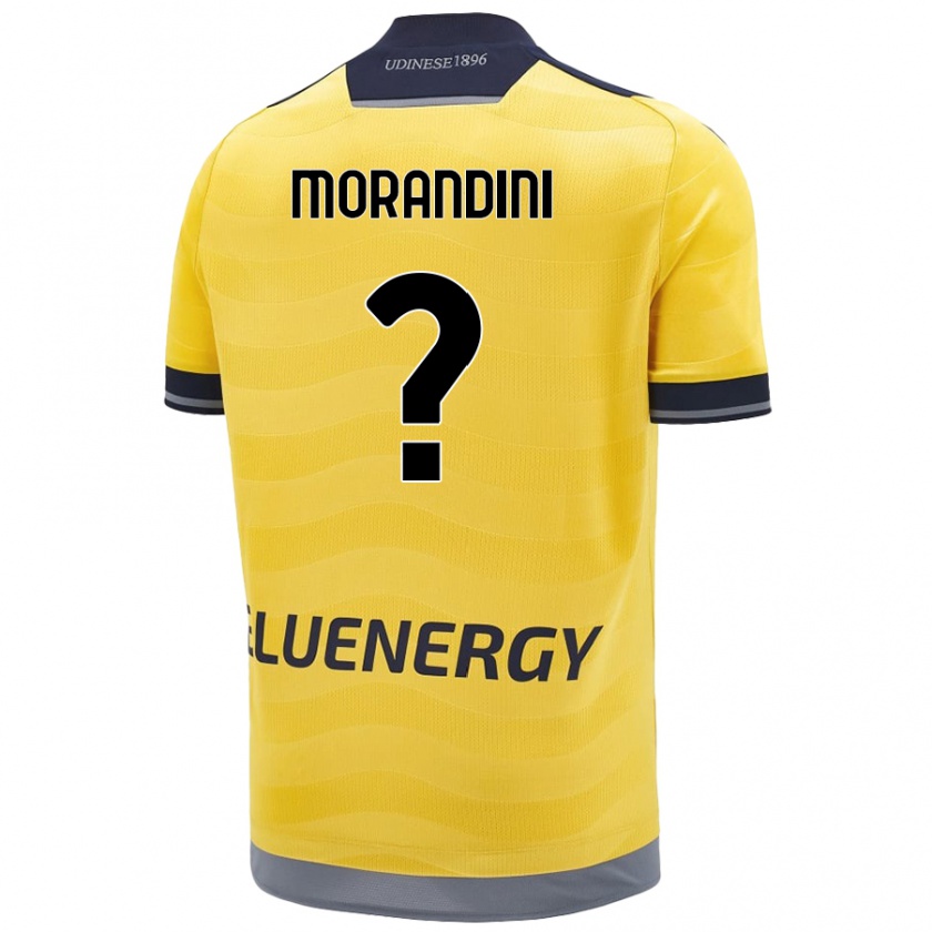 Kandiny Donna Maglia Federico Morandini #0 Oro Kit Gara Away 2024/25 Maglietta