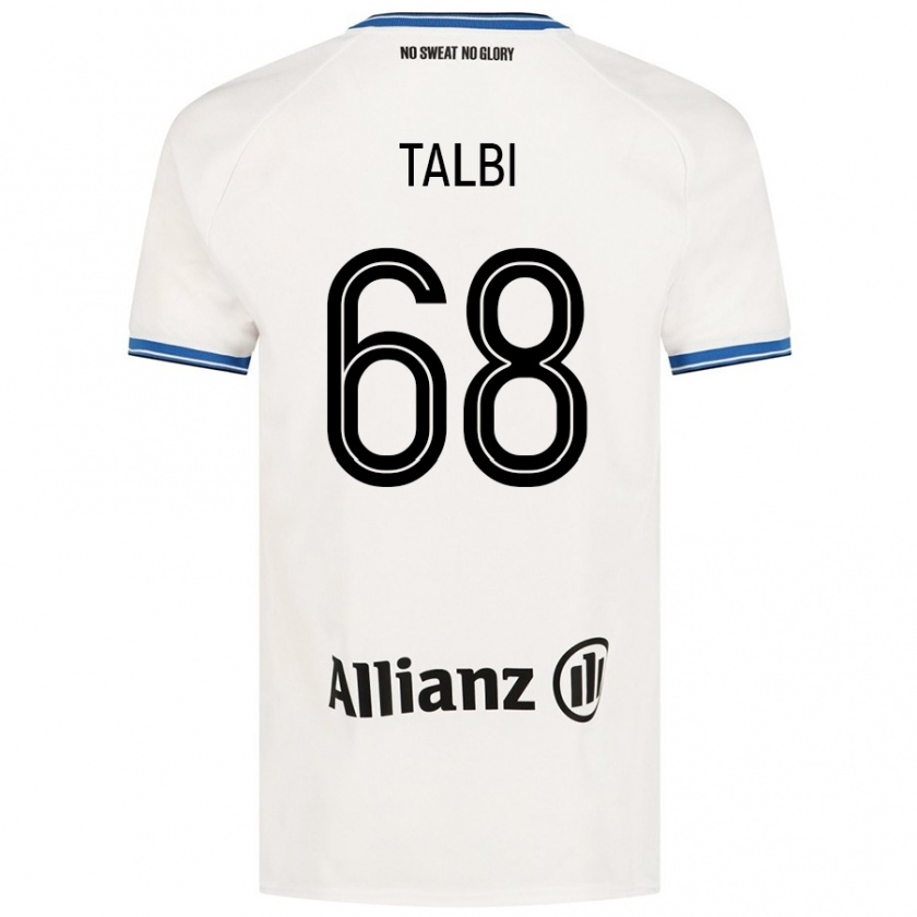 Kandiny Donna Maglia Chemsdine Talbi #68 Bianco Kit Gara Away 2024/25 Maglietta