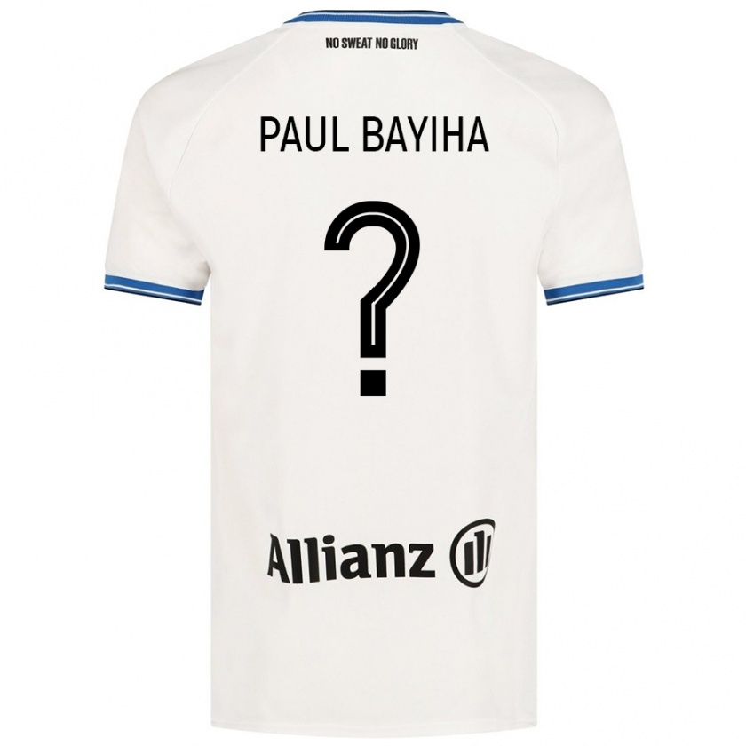 Kandiny Dames Jean Paul Bayiha #0 Wit Uitshirt Uittenue 2024/25 T-Shirt België