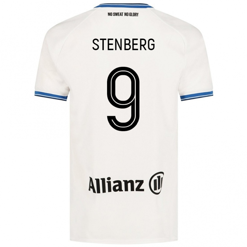 Kandiny Donna Maglia Hanna Stenberg #9 Bianco Kit Gara Away 2024/25 Maglietta