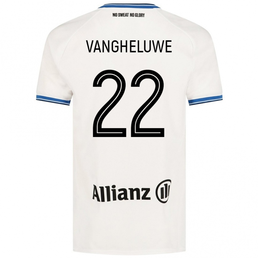 Kandiny Dames Jody Vangheluwe #22 Wit Uitshirt Uittenue 2024/25 T-Shirt België