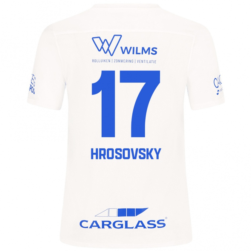 Kandiny Dames Patrik Hrosovsky #17 Wit Uitshirt Uittenue 2024/25 T-Shirt België