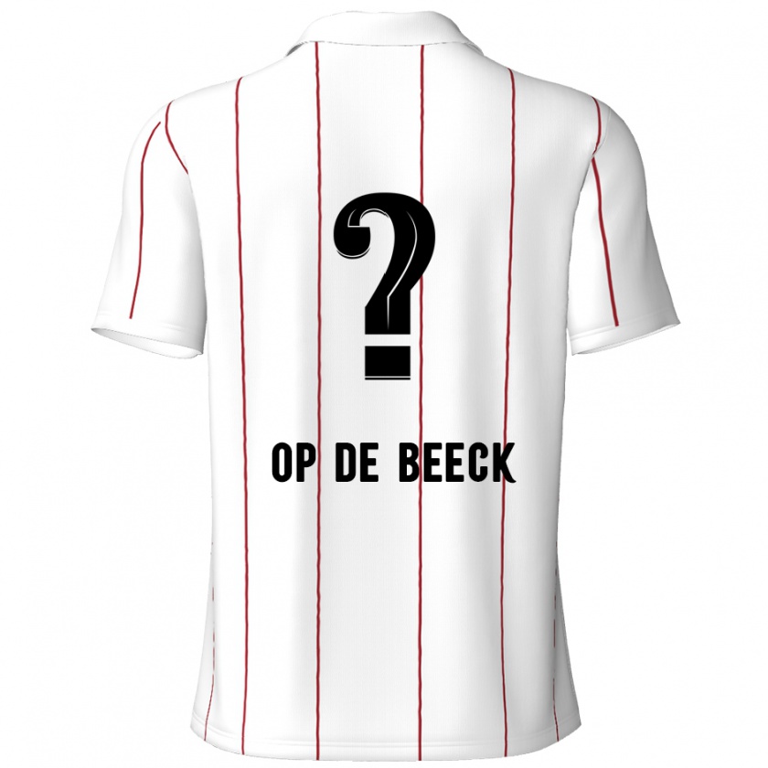 Kandiny Dames Gregg Op De Beeck #0 Wit Zwart Uitshirt Uittenue 2024/25 T-Shirt België