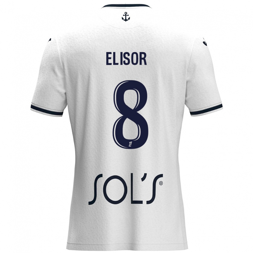 Kandiny Donna Maglia Salomé Elisor #8 Bianco Blu Scuro Kit Gara Away 2024/25 Maglietta