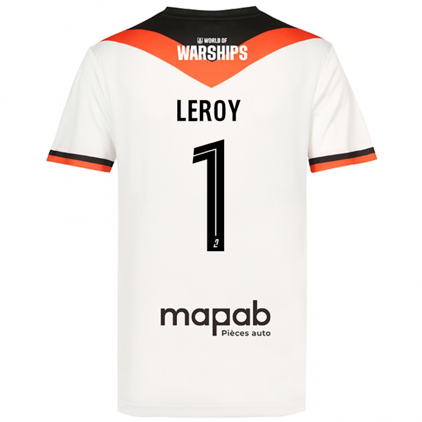 Kandiny Mujer Camiseta Benjamin Leroy #1 Blanco 2ª Equipación 2024/25 La Camisa