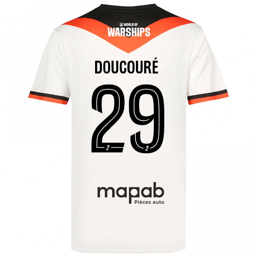 KandinyレディースSiriné Doucouré#29白アウェイシャツ2024/25ジャージーユニフォーム