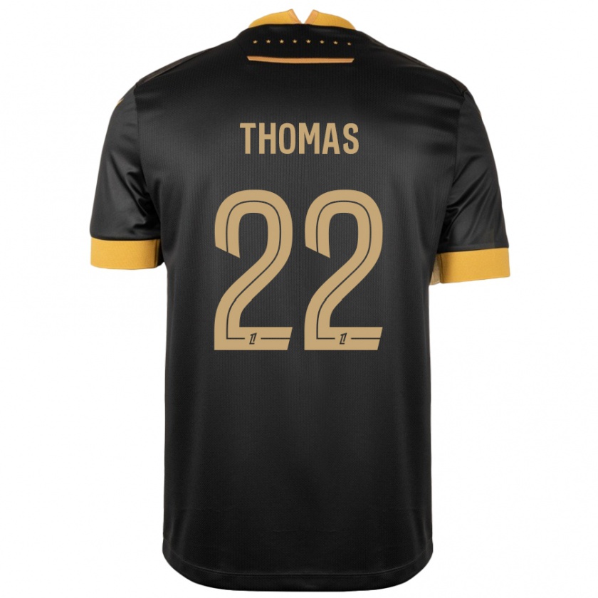 Kandiny Donna Maglia Sorba Thomas #22 Nero Marrone Kit Gara Away 2024/25 Maglietta