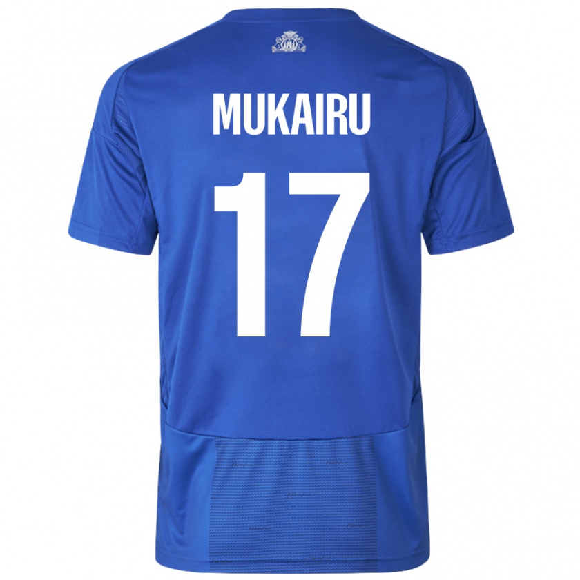 Kandiny Damen Paul Mukairu #17 Weiß Blau Auswärtstrikot Trikot 2024/25 T-Shirt Österreich