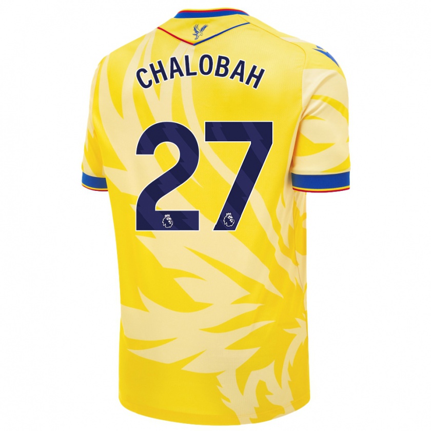 Kandiny Bambino Maglia Trevoh Chalobah #27 Giallo Kit Gara Away 2024/25 Maglietta