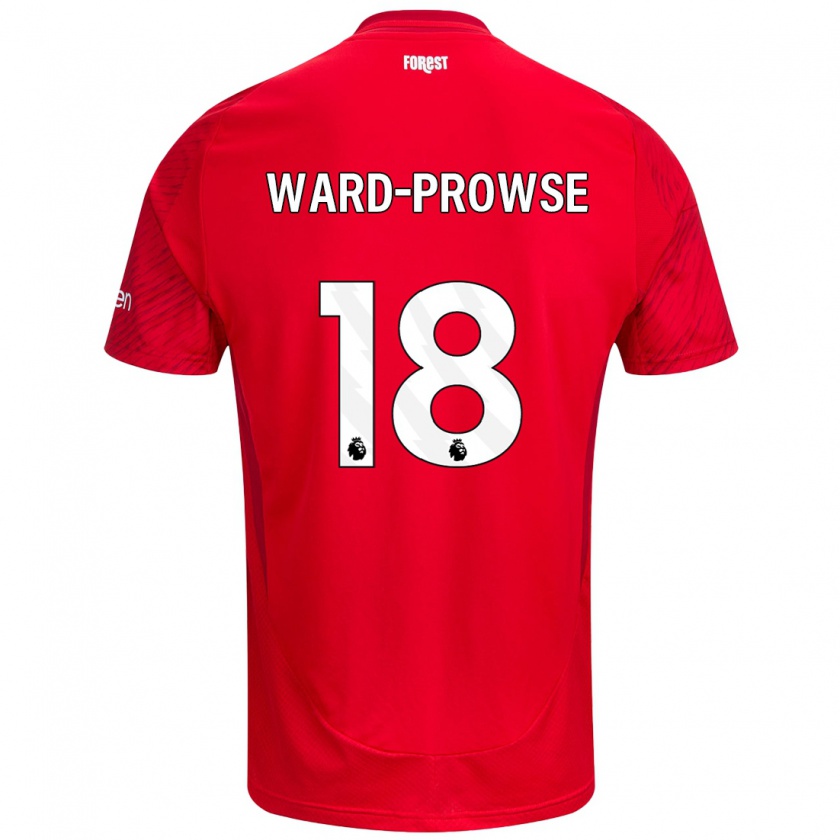 Kandiny Bambino Maglia James Ward-Prowse #18 Rosso Bianco Kit Gara Home 2024/25 Maglietta