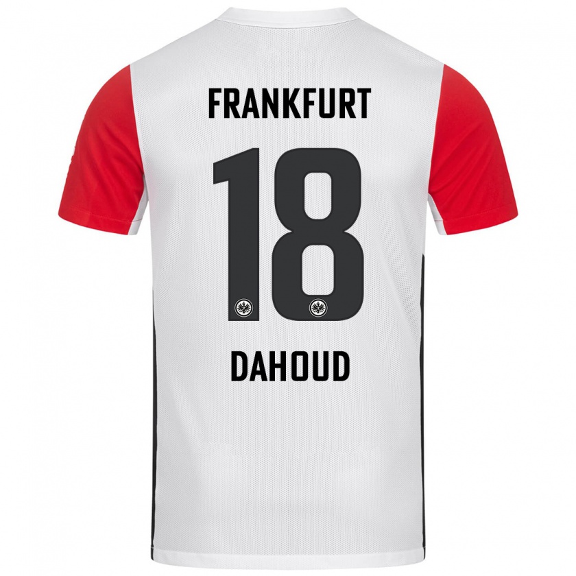 Kandiny Bambino Maglia Mahmoud Dahoud #18 Bianco Rosso Kit Gara Home 2024/25 Maglietta