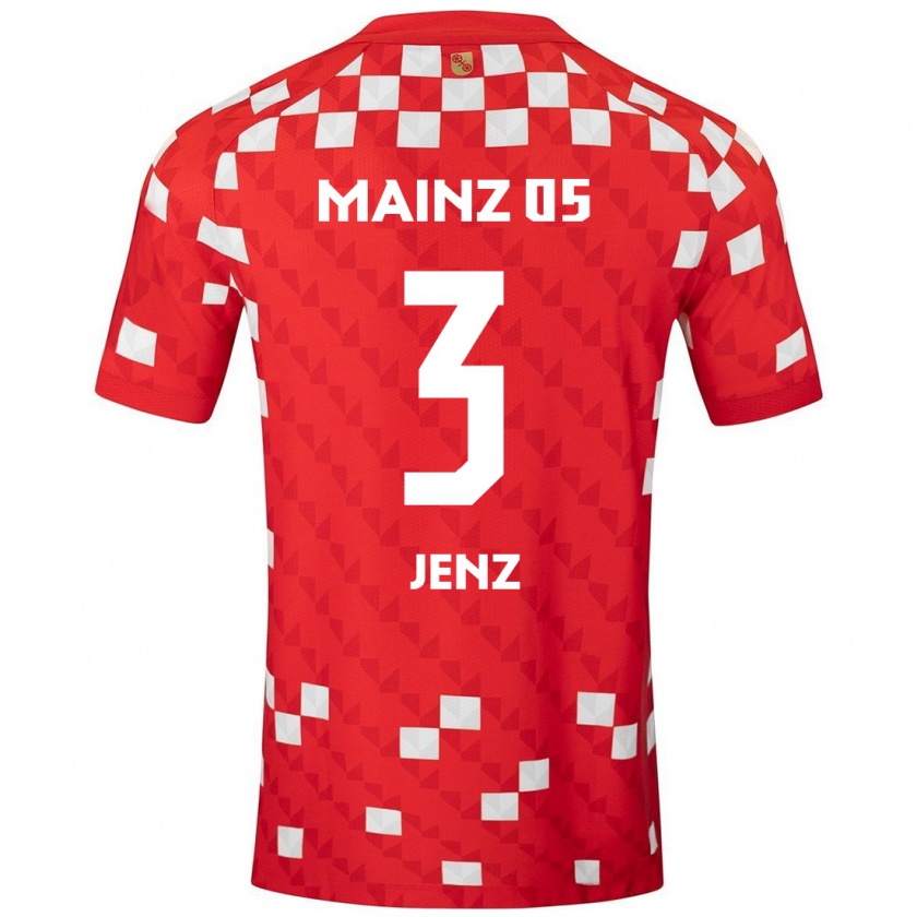 Kandiny Bambino Maglia Moritz Jenz #3 Bianco Rosso Kit Gara Home 2024/25 Maglietta