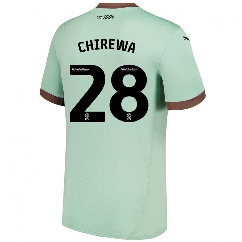 Kandiny Bambino Maglia Tawanda Chirewa #28 Verde Pallido Kit Gara Away 2024/25 Maglietta