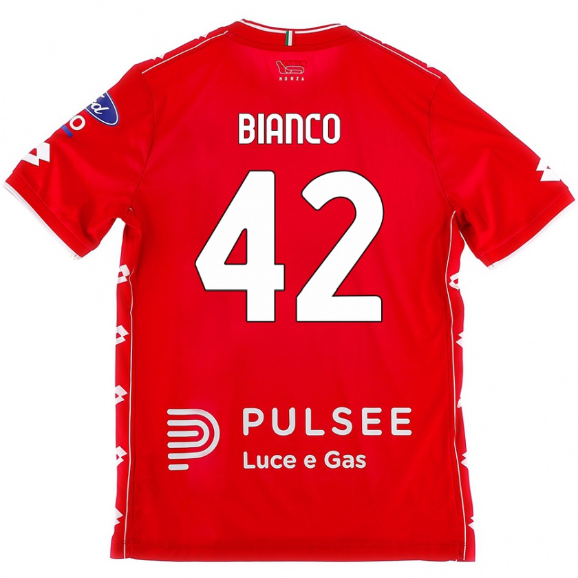 Kandiny Bambino Maglia Alessandro Bianco #42 Rosso Bianco Kit Gara Home 2024/25 Maglietta