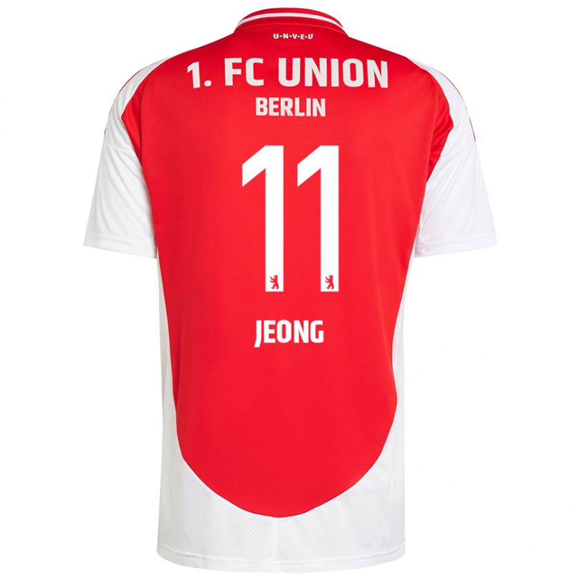 Kandiny Bambino Maglia Woo-Yeong Jeong #11 Rosso Bianco Kit Gara Home 2024/25 Maglietta