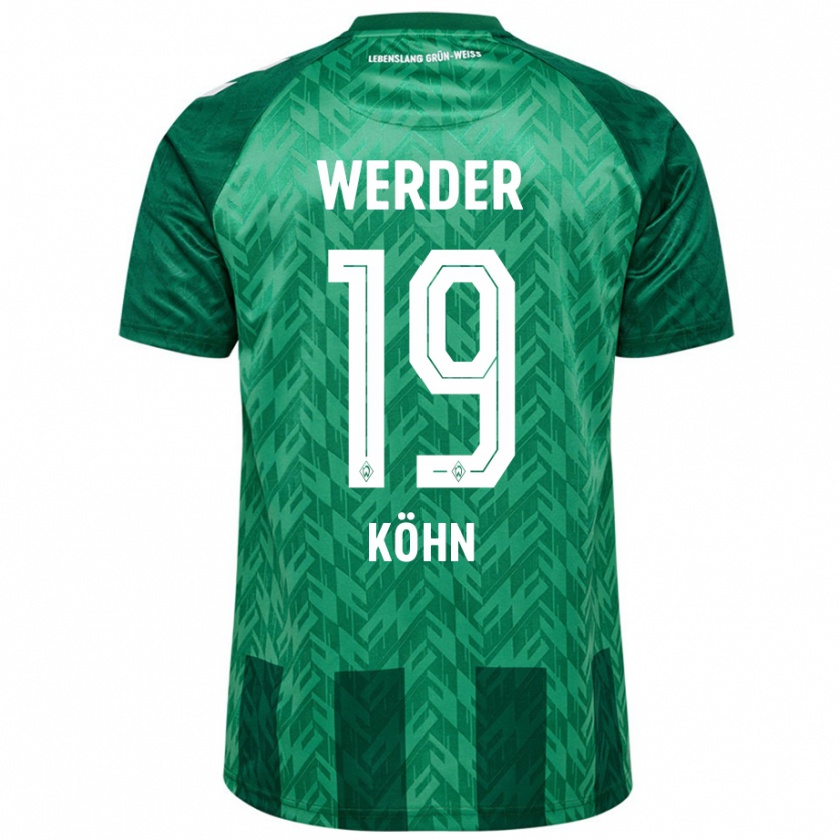 Kandiny Bambino Maglia Derrick Köhn #19 Verde Kit Gara Home 2024/25 Maglietta