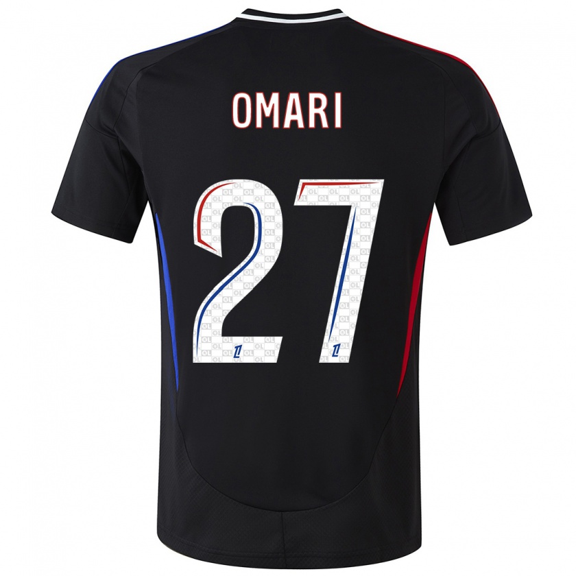 Kandiny Bambino Maglia Warmed Omari #27 Nero Kit Gara Away 2024/25 Maglietta