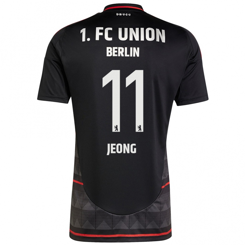 Kandiny Bambino Maglia Woo-Yeong Jeong #11 Nero Kit Gara Away 2024/25 Maglietta