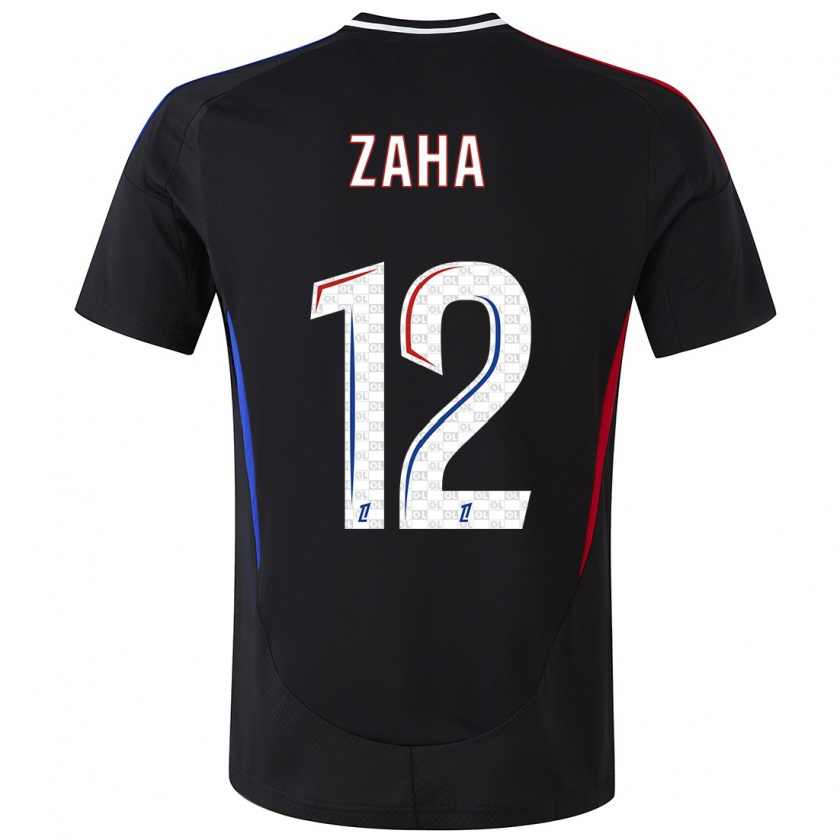 Kandiny Bambino Maglia Wilfried Zaha #12 Nero Kit Gara Away 2024/25 Maglietta