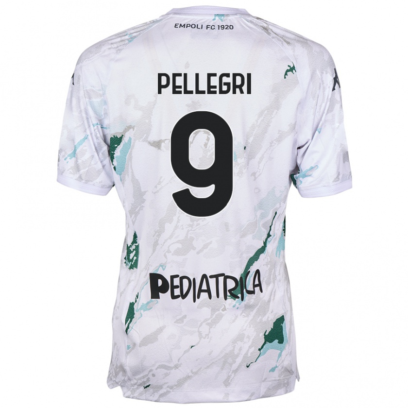 Kandiny Bambino Maglia Pietro Pellegri #9 Grigio Kit Gara Away 2024/25 Maglietta