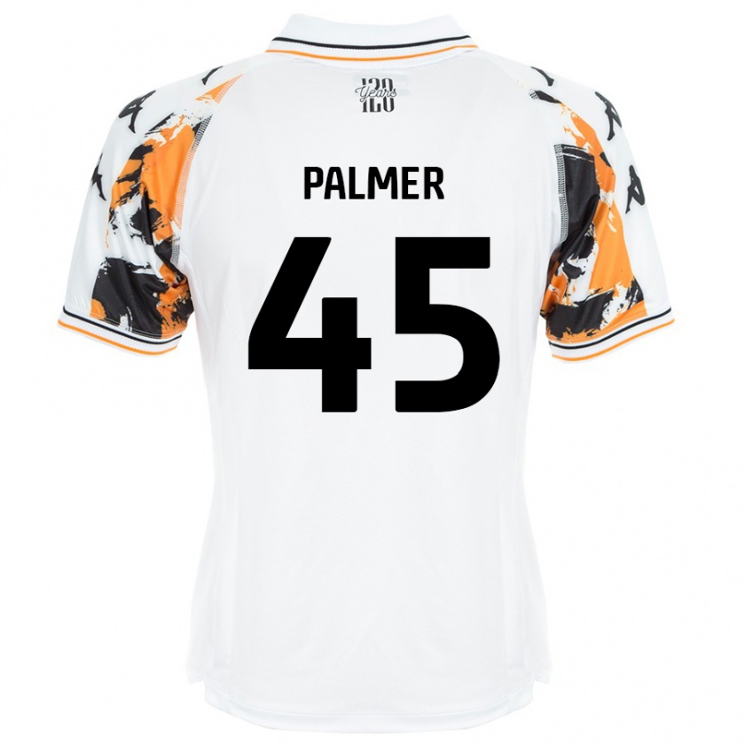 Kandiny Bambino Maglia Kasey Palmer #45 Bianco Kit Gara Away 2024/25 Maglietta