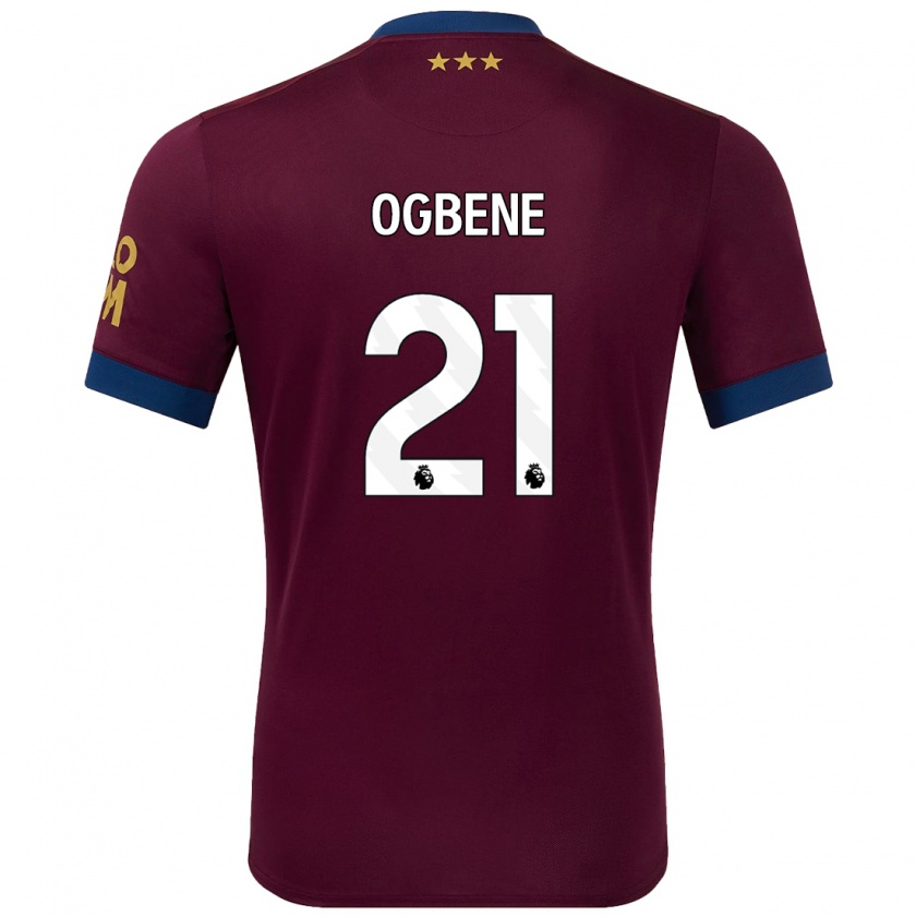 Kandiny Bambino Maglia Chiedozie Ogbene #21 Marrone Kit Gara Away 2024/25 Maglietta