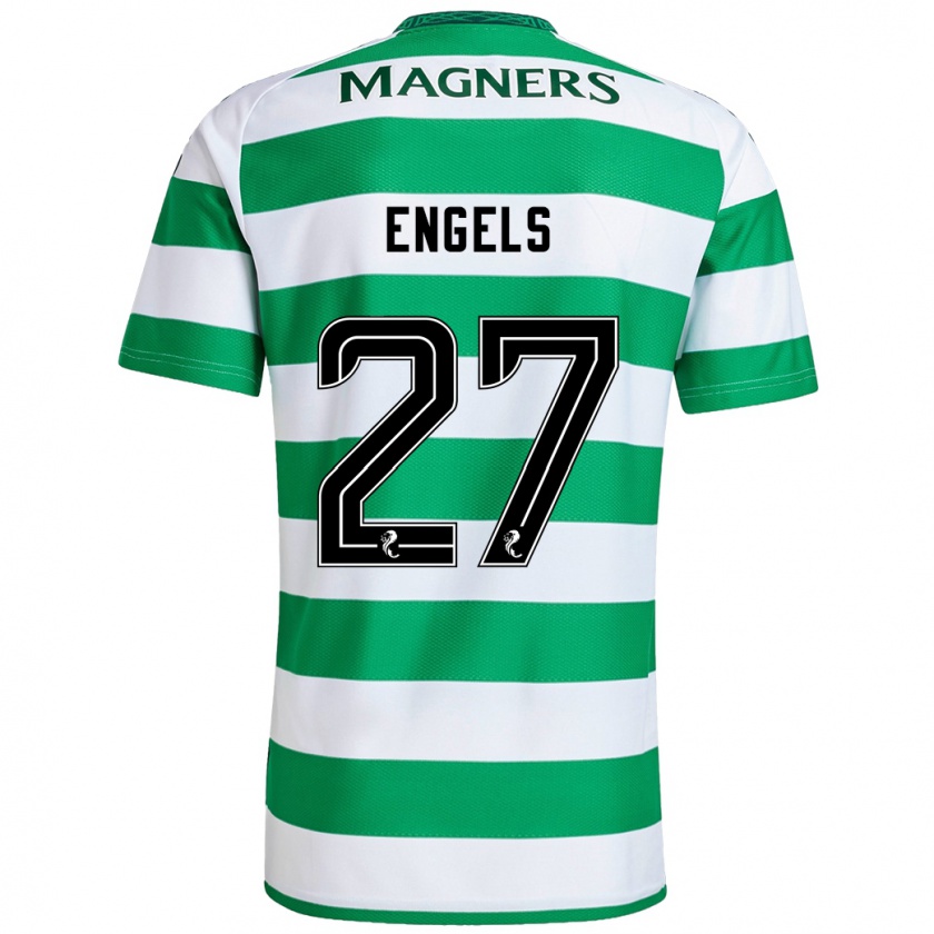 Kandiny Bambino Maglia Arne Engels #27 Verde Bianco Kit Gara Home 2024/25 Maglietta