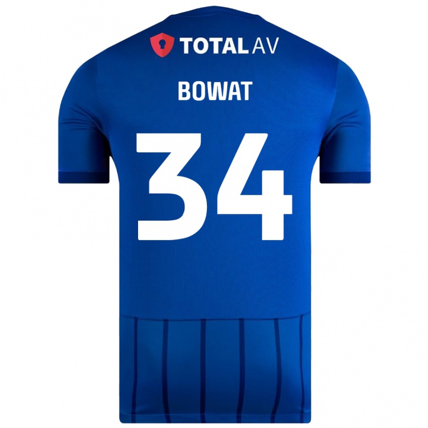 Kandiny Bambino Maglia Ibane Bowat #34 Blu Kit Gara Home 2024/25 Maglietta