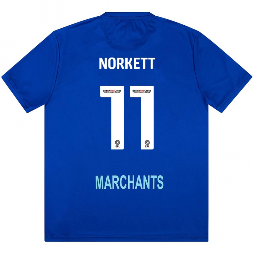 Kandiny Bambino Maglia Manni Norkett #11 Verde Kit Gara Away 2024/25 Maglietta