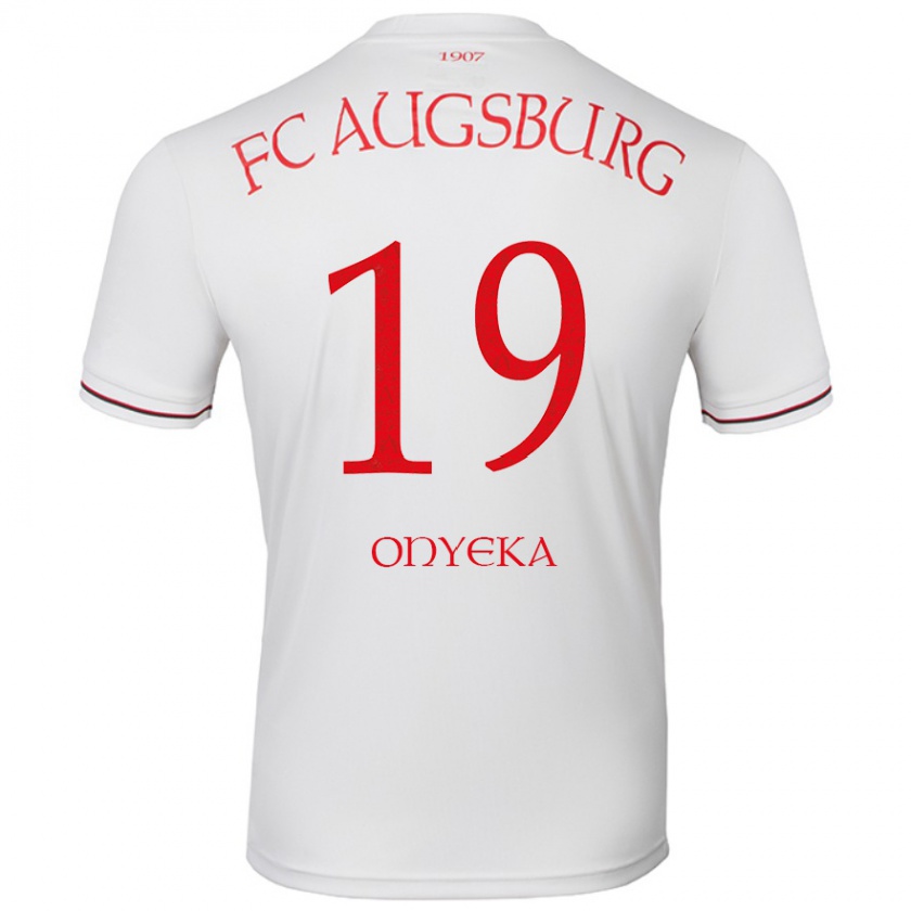 Kandiny Bambino Maglia Frank Onyeka #19 Bianco Kit Gara Home 2024/25 Maglietta