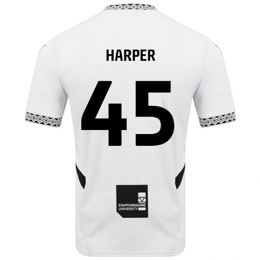 Kandiny Bambino Maglia Rekeem Harper #45 Bianco Kit Gara Home 2024/25 Maglietta