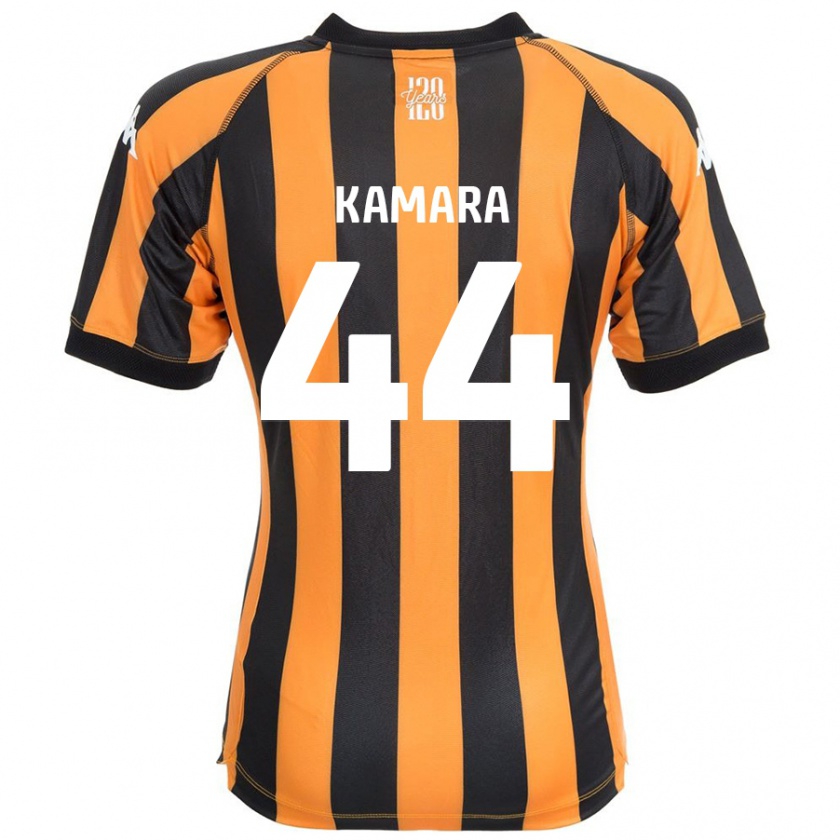 Kandiny Bambino Maglia Abu Kamara #44 Nero Ambra Kit Gara Home 2024/25 Maglietta