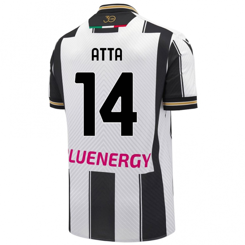 Kandiny Bambino Maglia Arthur Atta #14 Bianco Nero Kit Gara Home 2024/25 Maglietta