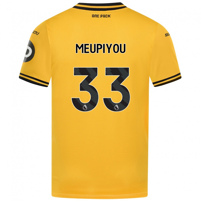 Kandiny Bambino Maglia Bastien Meupiyou #33 Giallo Kit Gara Home 2024/25 Maglietta