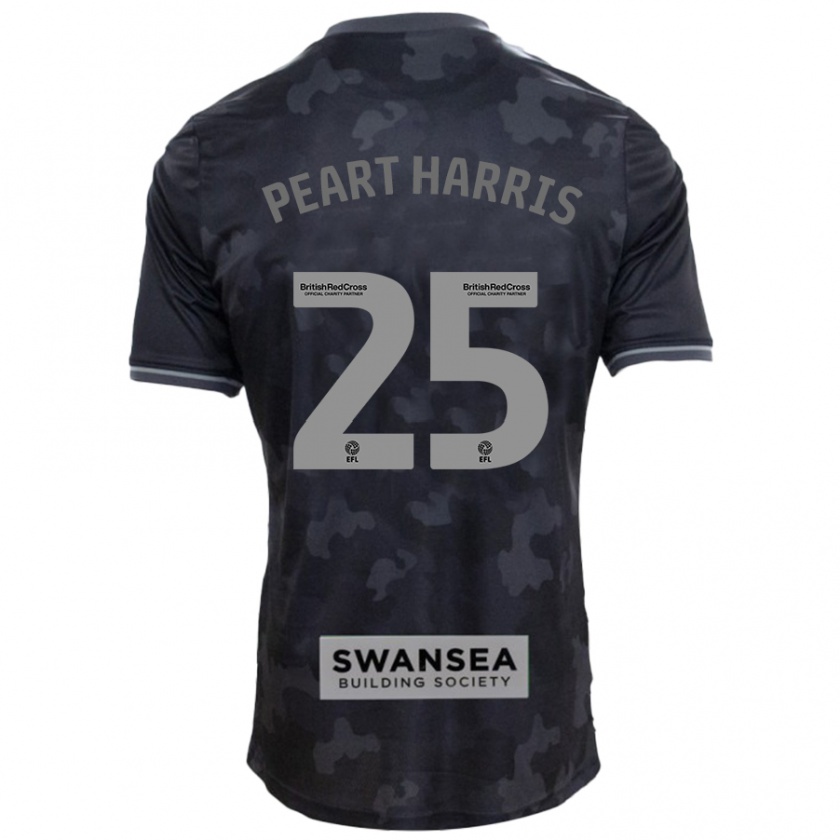 Kandiny Bambino Maglia Myles Peart-Harris #25 Nero Kit Gara Away 2024/25 Maglietta